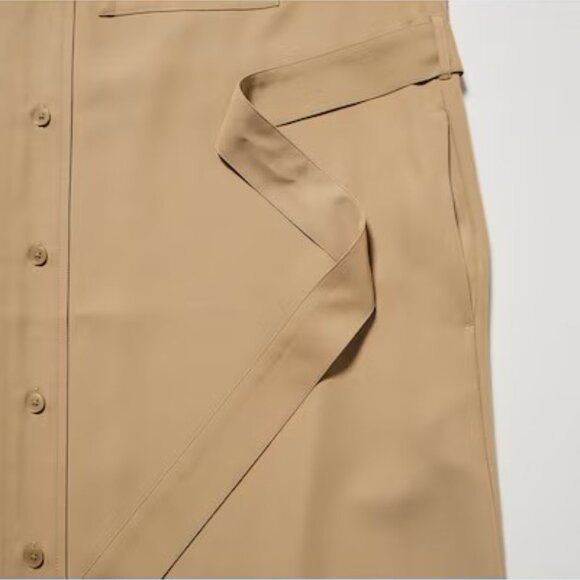 UV Protection Long-Sleeve Shirt Dress - Picture 3 of 7